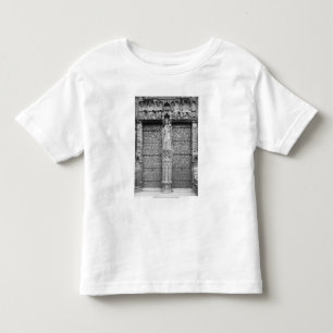 Fassade von Notre Dame, links Portal, Paris Kleinkind T-shirt