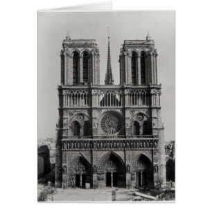 Fassade von Notre-Dame, Paris, Ende des 19. Jahrhu