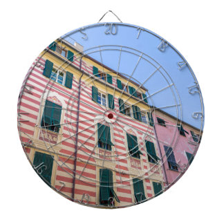 Fassaden Monterosso Cinque Terre Liguria Ital Dartscheibe