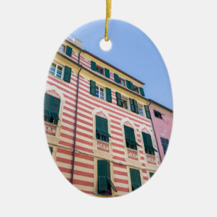 Fassaden Monterosso Cinque Terre Liguria Ital Keramikornament