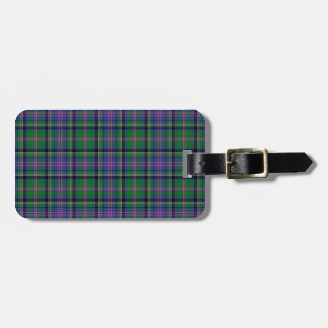 Fassbindertartan-Muster Gepäckanhänger (Vorderseite horizontal)