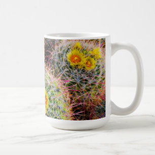 Fasskaktus Nahaufnahme, Kalifornien Kaffeetasse