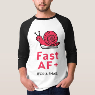 "Fast AF : T-shirt Basket-porteur d'escargot"