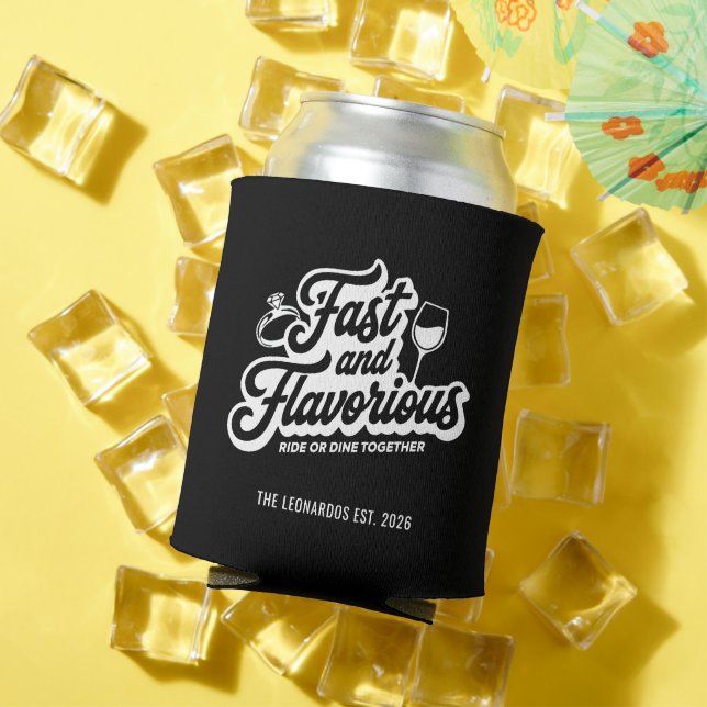 Fast and Flavorious Funny Personalized Can Coolers Dosenkühler (In Situ Sommer)
