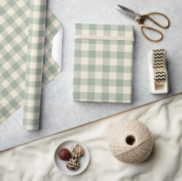 Fast Awake Gingham - Entlang des karierten Flusses Geschenkpapier