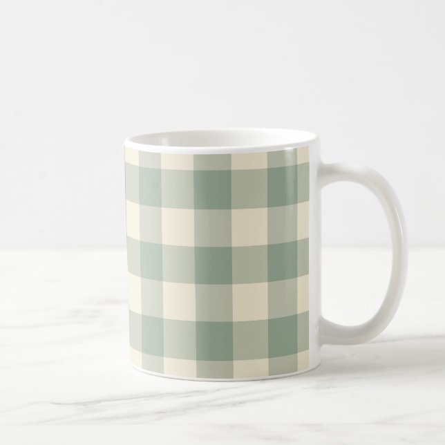 Fast Awake Gingham - Entlang des karierten Flusses Kaffeetasse (Rechts)
