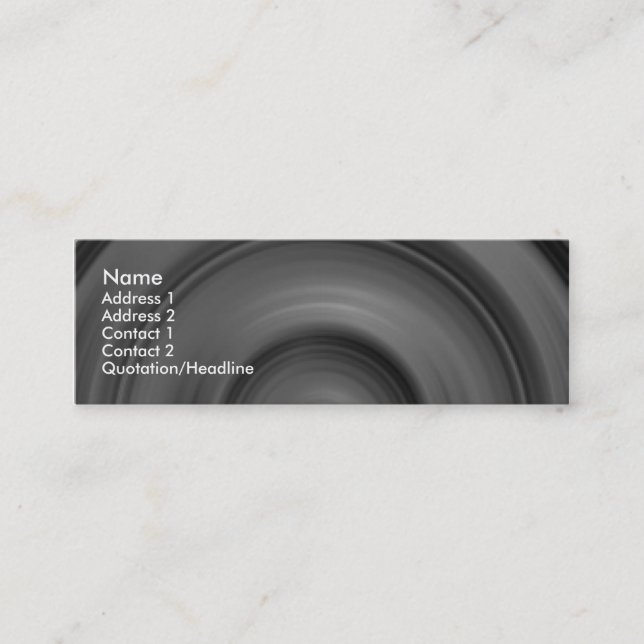 Fast Car II Mini Visitenkarte (Vorderseite)