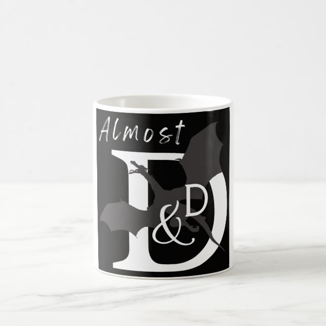 Fast D&D-Tasse (schwarzer Hintergrund) Kaffeetasse (Mittel)