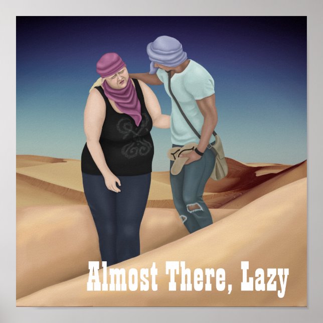 Fast da, Lazy Poster (Vorne)