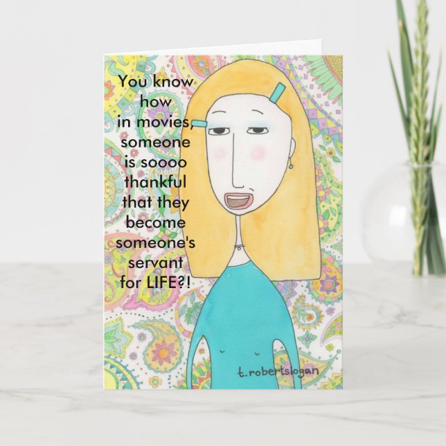 Fast das dankbar dankeskarte (Vorderseite)