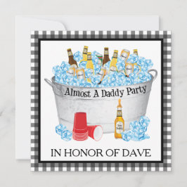 Fast ein Daddy Baby Showbier-Party Einladung