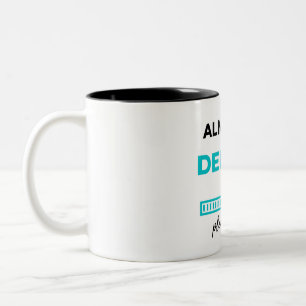 Fast ein Zahnarzt 2 Zweifarbige Tasse
