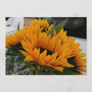 Fast eine Sonnenblumenkarte Save the Date