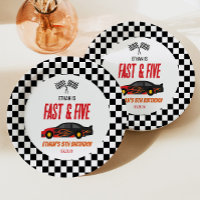 Fast & Five Red Flame Race Car 5. Geburtstagsparty