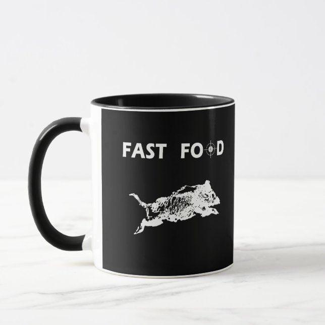 Fast Food Bob lustige Jagd Tasse (Links)