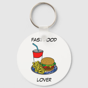 Fast Food- Burger & Fries Schlüsselanhänger