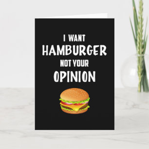 Fast Food Burger Käse Funny Feinschmecker essen Ge Karte