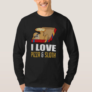 Fast Food Burger Sloth Funny Pizza Essen Geschenk T-Shirt