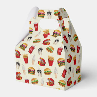 Fast Food Burgers, Fries, Sundaes Geschenkschachtel