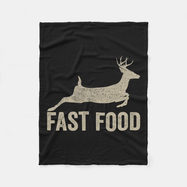 Fast Food Deethunter - Funny Junting T-Shirt Fleecedecke (Vorderseite)