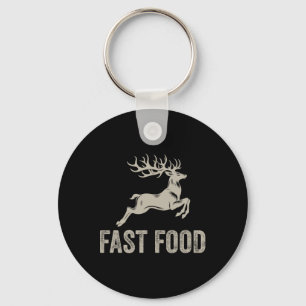 Fast Food Deh Funny Joke Jagd Shirt Vater Hunter Schlüsselanhänger