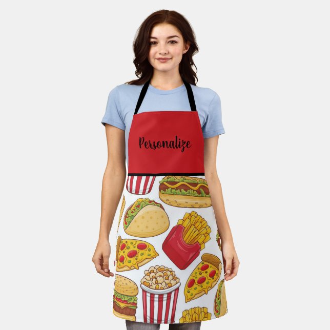 Fast Food Design Apron Schürze (Getragen)