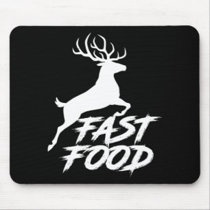 Fast Food Fun Hunter Deer Mousepad