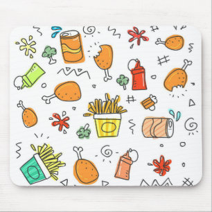 Fast Food Fun Niedlich modern Mousepad