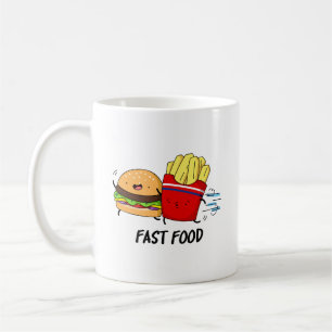 Fast Food Funny Burger and Fries Pun Kaffeetasse