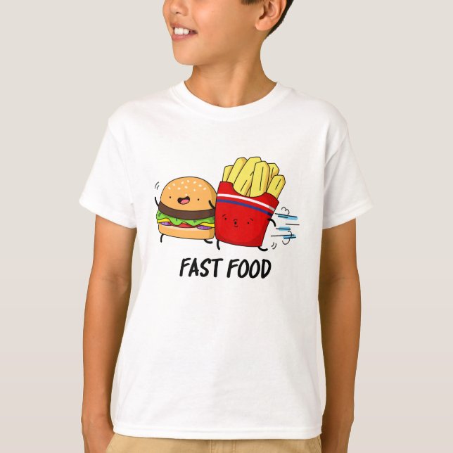 Fast Food Funny Burger and Fries Pun T-Shirt (Vorderseite)