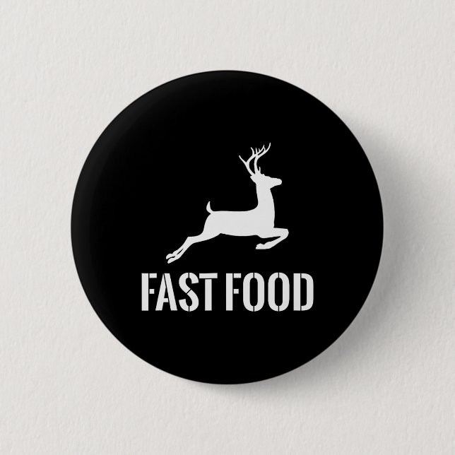 Fast Food Funny Hunter Hirsch Funny Geschenk für J Button (Vorderseite)