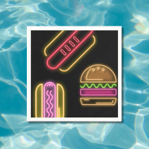 Fast Food Hot Dogs und Hamburger