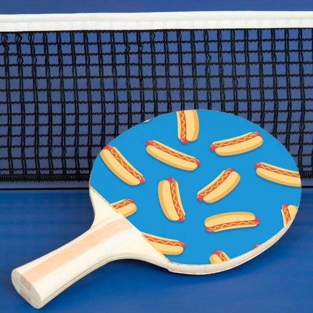 Fast Food Hotdogs-Muster Tischtennis Schläger (InSitu)