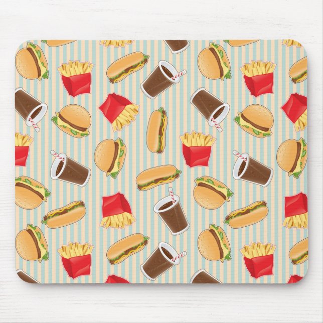 Fast-Food-Muster 2 Mousepad (Vorne)