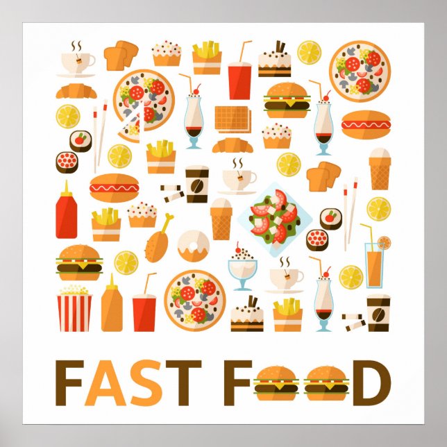 Fast Food Poster (Vorne)