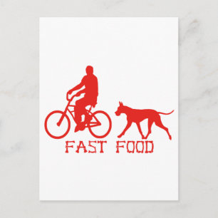 Fast Food Postkarte