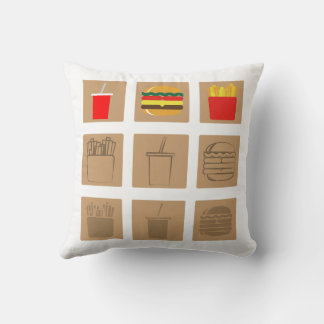 Fast Food Set Kissen