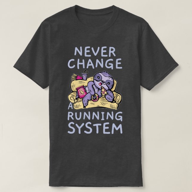Fast Food Slots auf einem Sofa T-Shirt (Design vorne)