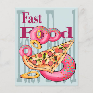Fast Foods | Donuts Burger Food  | MARKETING Flyer