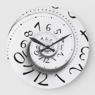 Fast Forward Time Spiral Große Wanduhr