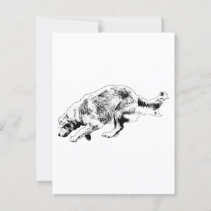 Fast Hello, Golden Style Postkarte