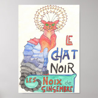 Fast Le Chat Noir, Ginger Nuts Poster