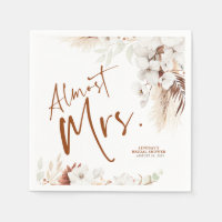 Fast Mrs. Boho Terracotta Floral Brautparty