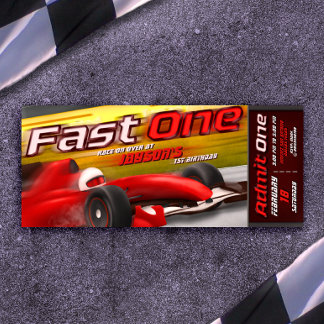 Fast One - 1. Geburtstag Einladung