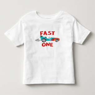 FAST ONE Rennwagen Junge biegt ab Kleinkind T-shirt