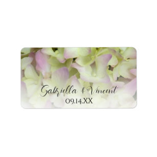 Fast Pink Hydrangea Gastgeschenk Hochzeit Tags Adressaufkleber