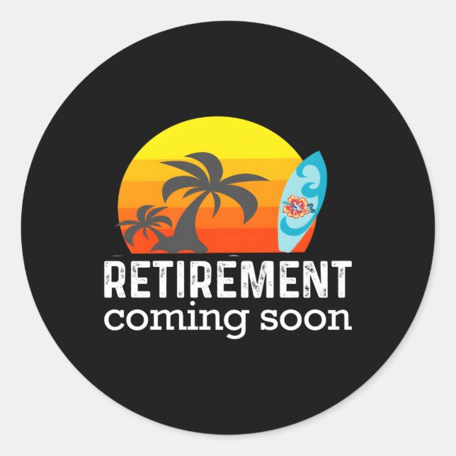 Fast Retiret kommt bald ermüdend Runder Aufkleber (Vorderseite)