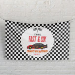 Fast & Six Red Flame Race Car 6. Geburtstagsparty Banner<br><div class="desc">Dies ist ein Fast & Sechs Red Flame Race Car 6. Geburtstag Party Banner!</div>