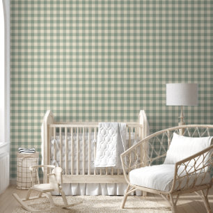 Fast wach Gingham - Kariertes Flussthema. Tapete
