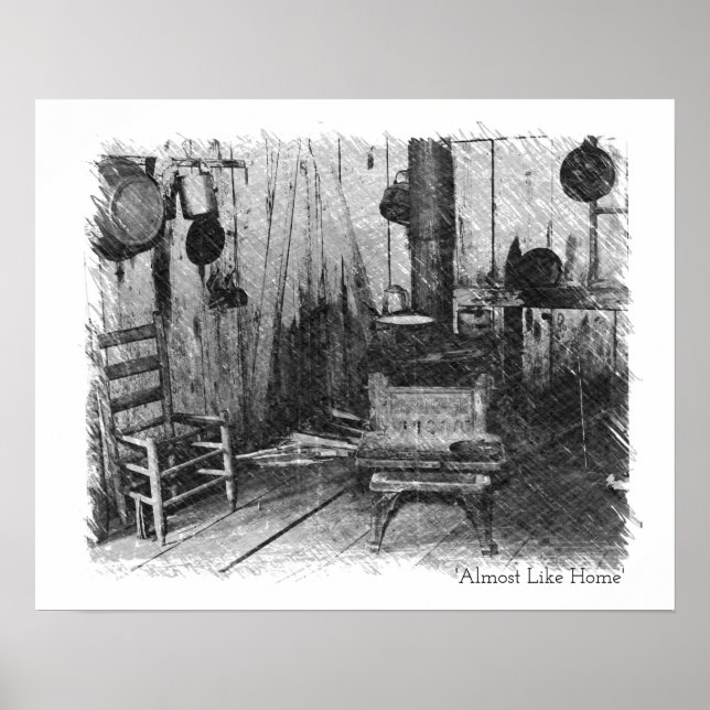 Fast wie Zuhause Vintage Wandkunst Poster (Vorne)